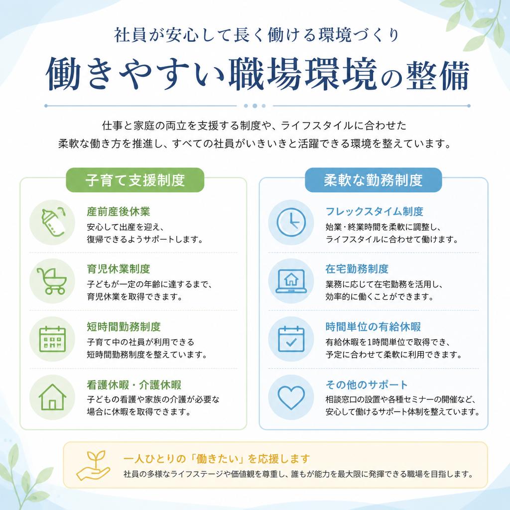 働きやすい職場環境