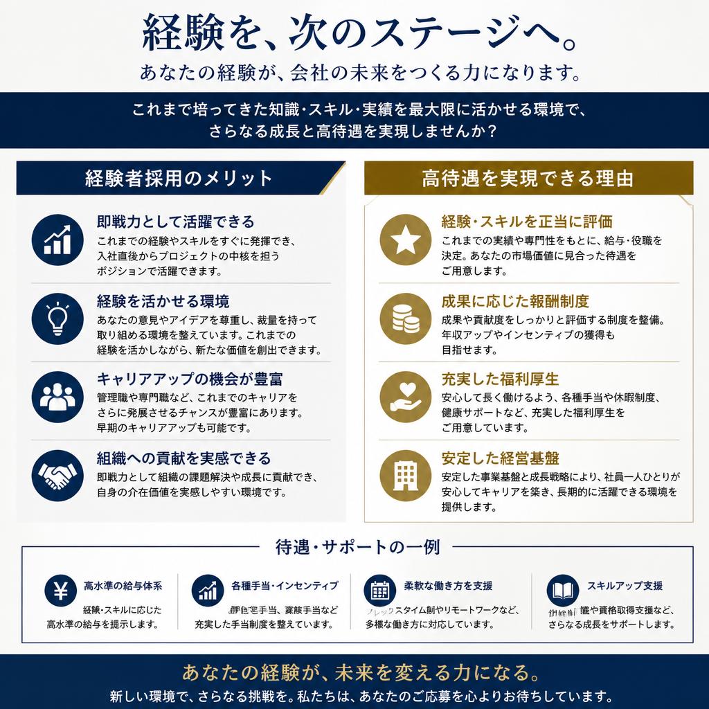 4. 経験者優遇の制度
