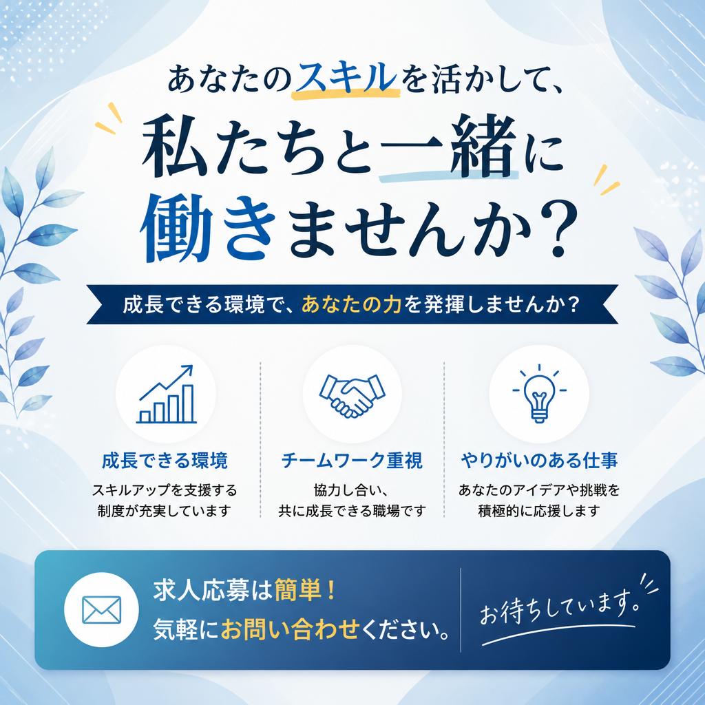 今すぐ応募しよう！