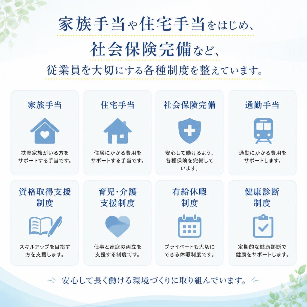 2. 充実した福利厚生制度