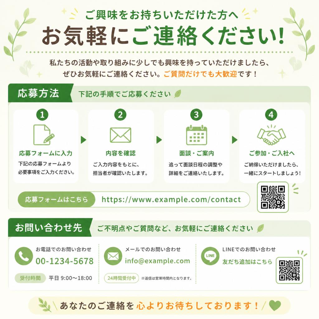 今すぐお問い合わせを！