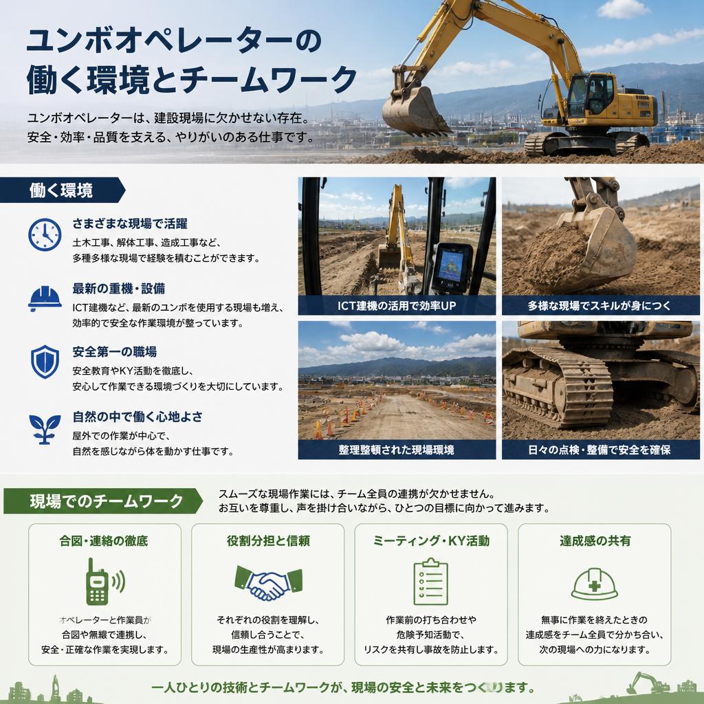 現場の環境と働き方