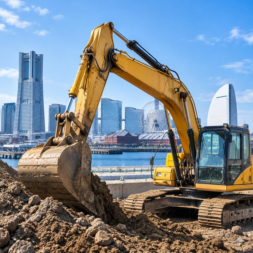 横浜でユンボオペレーターとして、経験を次の現場力へ。経験者優遇の安定した土木求人